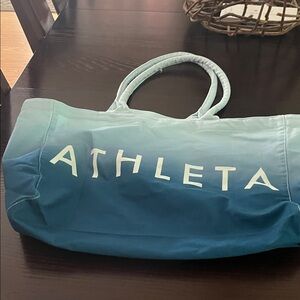 Athleta Teal Blue Tote Bag